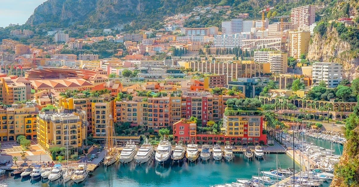 Port of Fontvieille in Monaco