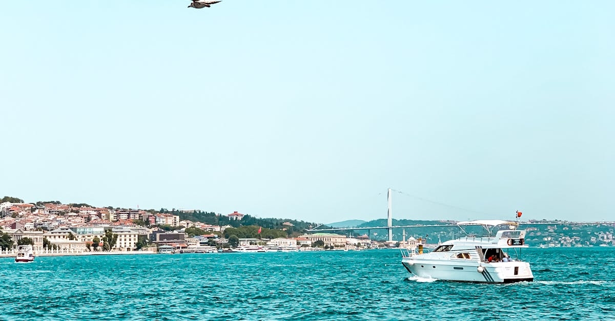 A White Boat Sailing