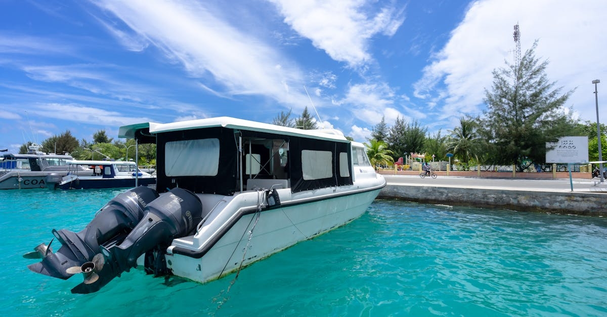 White and Black Boat on Water