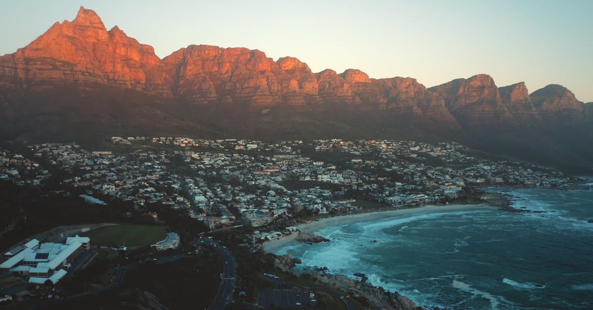 Aerial Shot Of Coastal Area