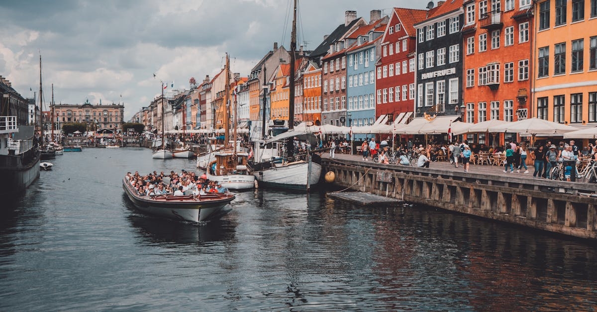 Nyhavn Canal in Copenhagen Denmark