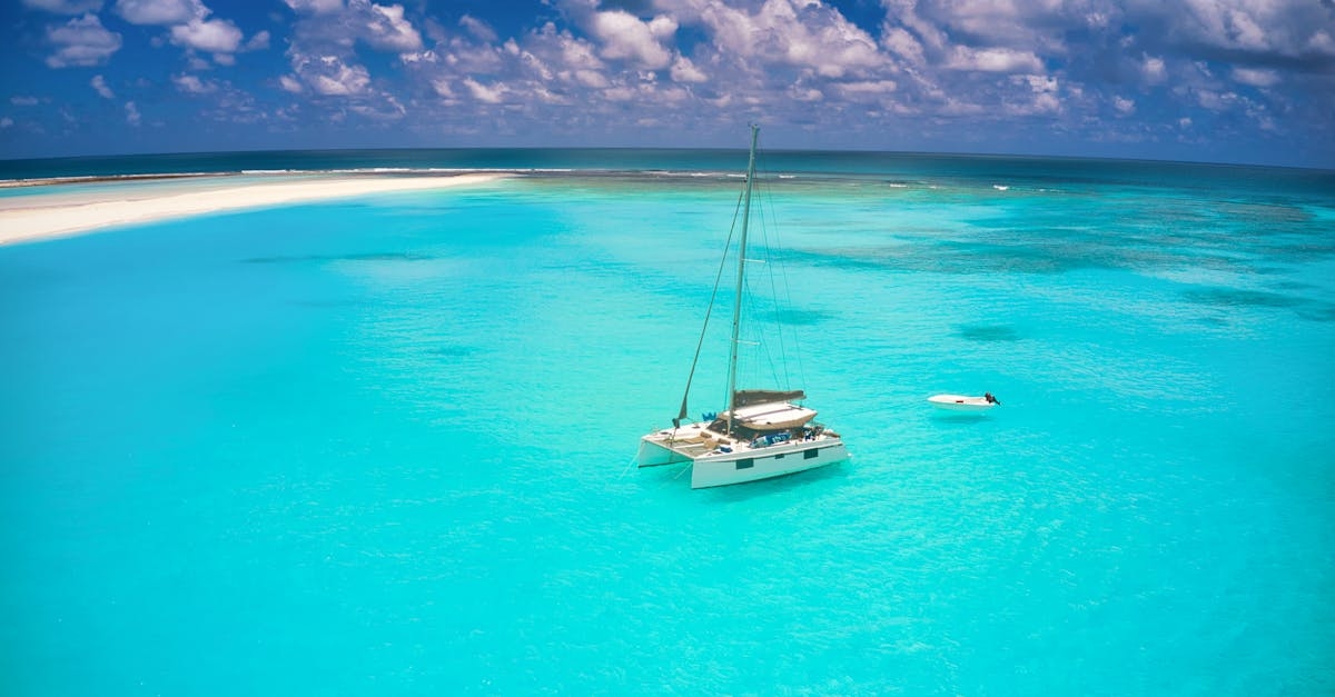 Aerial View of a Tropical Island
