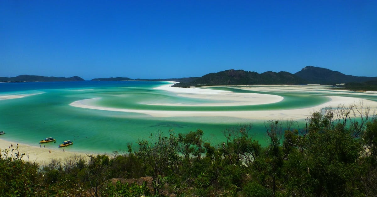 An Aerial Shot of the Whitsunday Islands in Australia