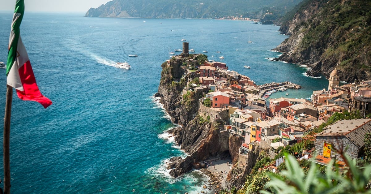 Village on Rocky Amalfi Coast in Italy