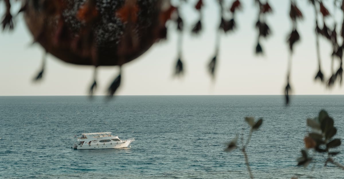 White Yacht Cruising the Open Sea