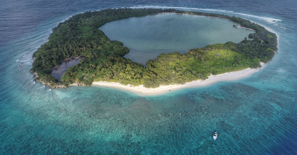 Aerial Photography of Green Island