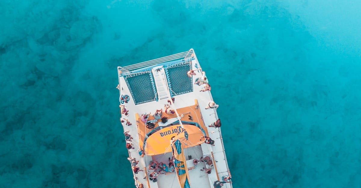 People on Yacht on Ocean