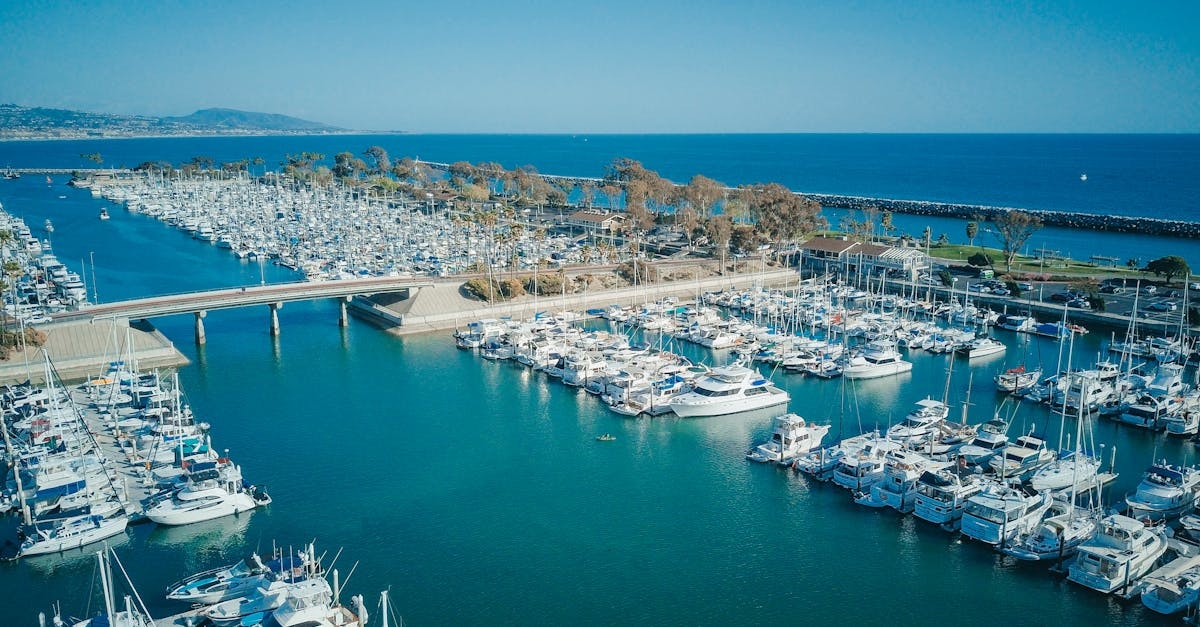 Drone Photography of Docked Yacht on a Seashore