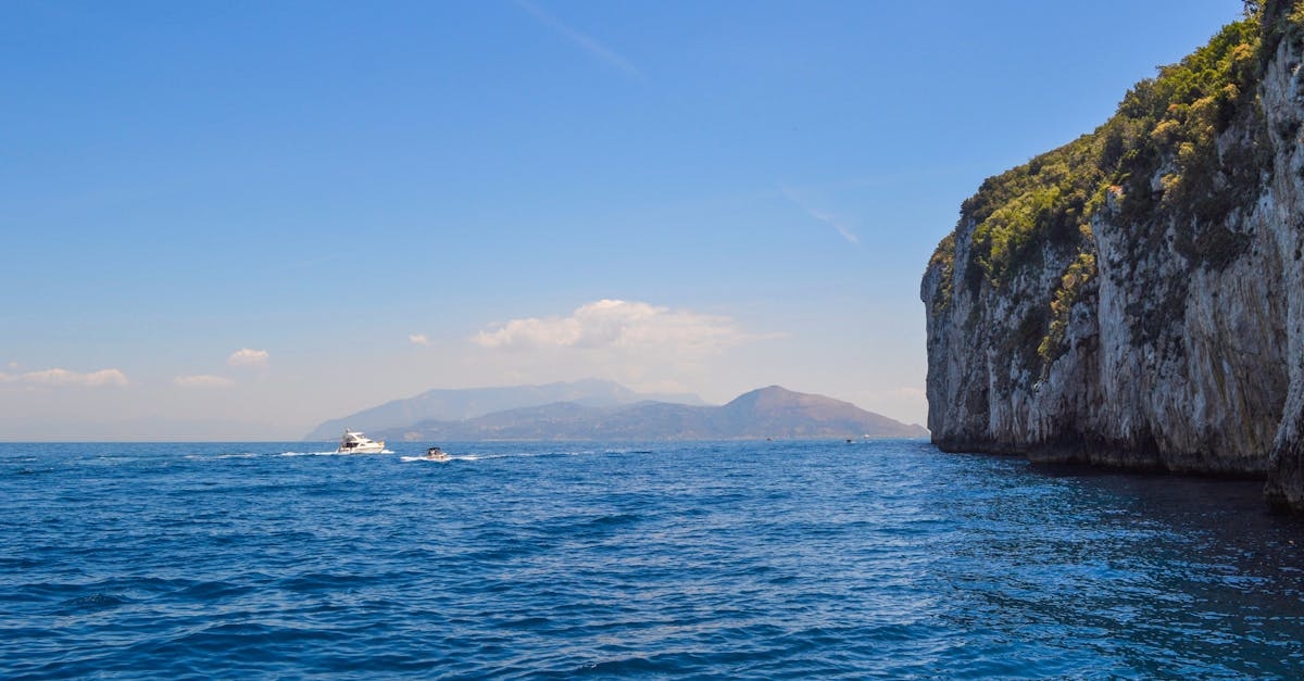 Islet With Background of Mountain