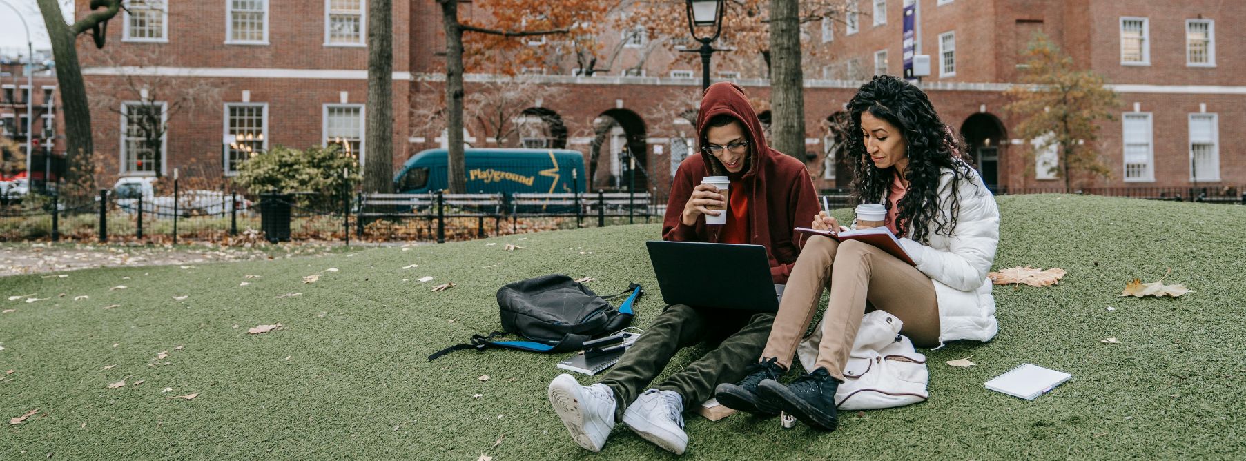 two people practicing speaking with a language exchange