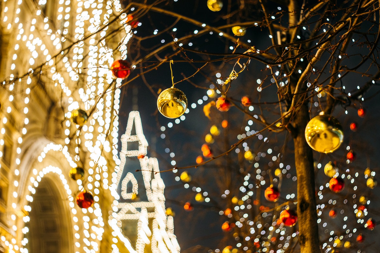 Christmas market Moscow Russia