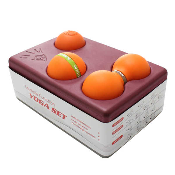 Block and massage balls set