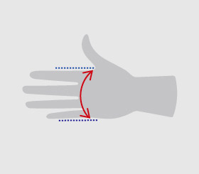 Abmessung Handschuhe