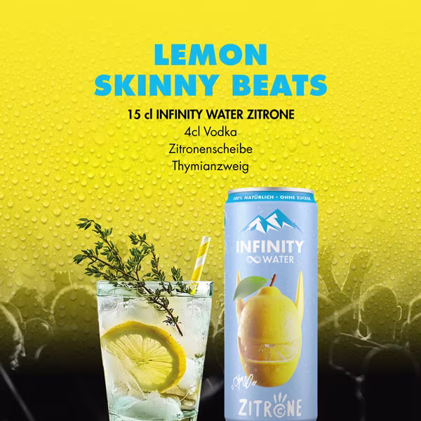 Gasteiner Infinity Water Zitrone Cocktailrezept entdecken & Dosen online bestellen | shöpping.at