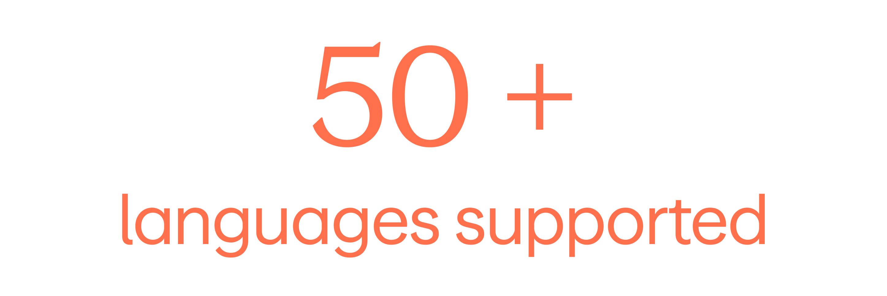 Languages supported