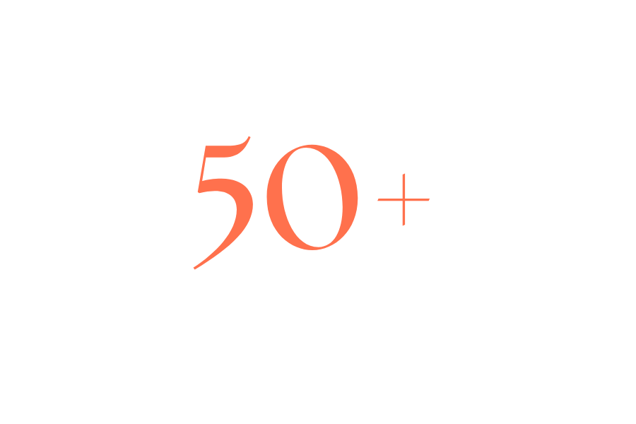 50+ languages