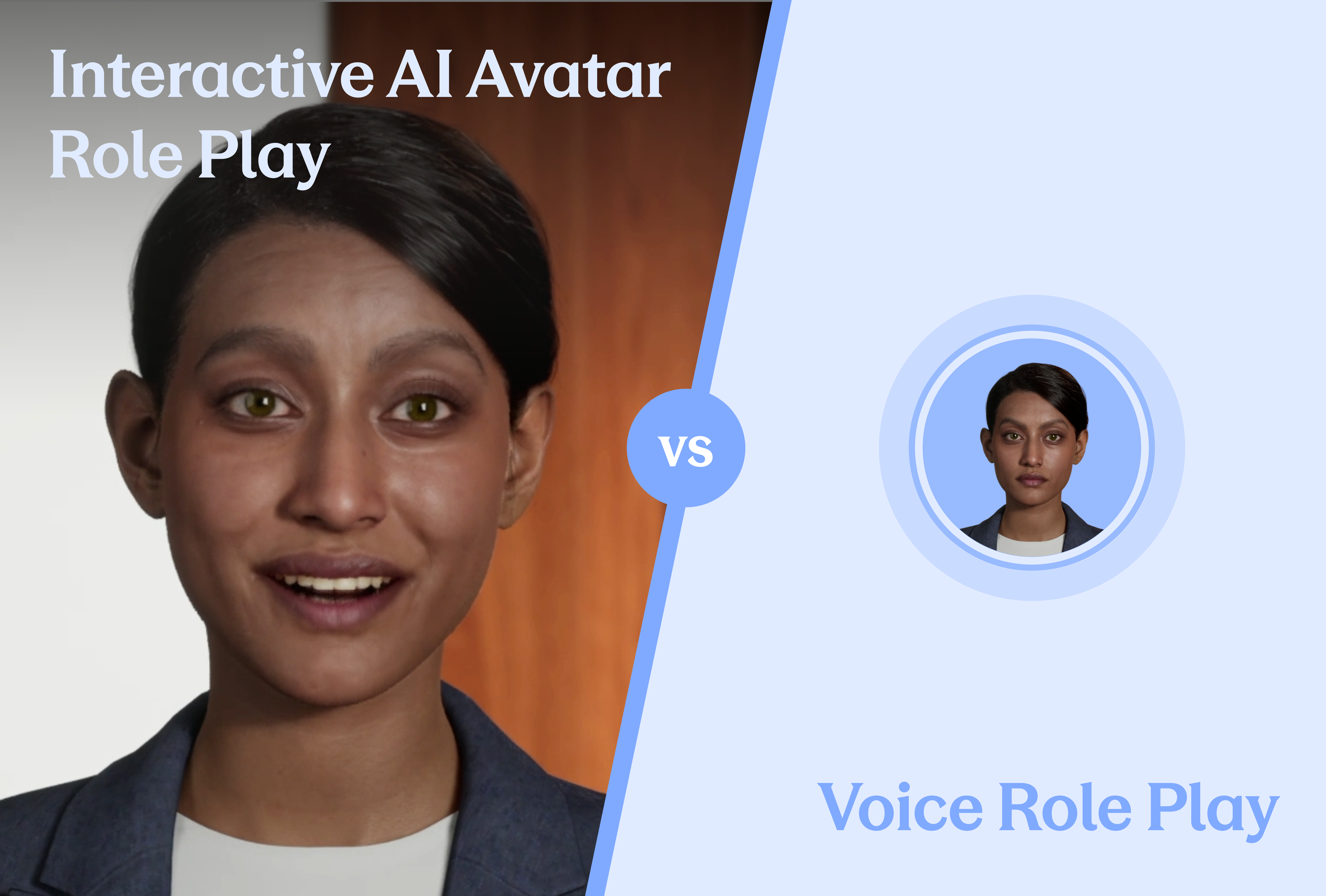 Interactive AI Avatar Roleplay Vs. Voice