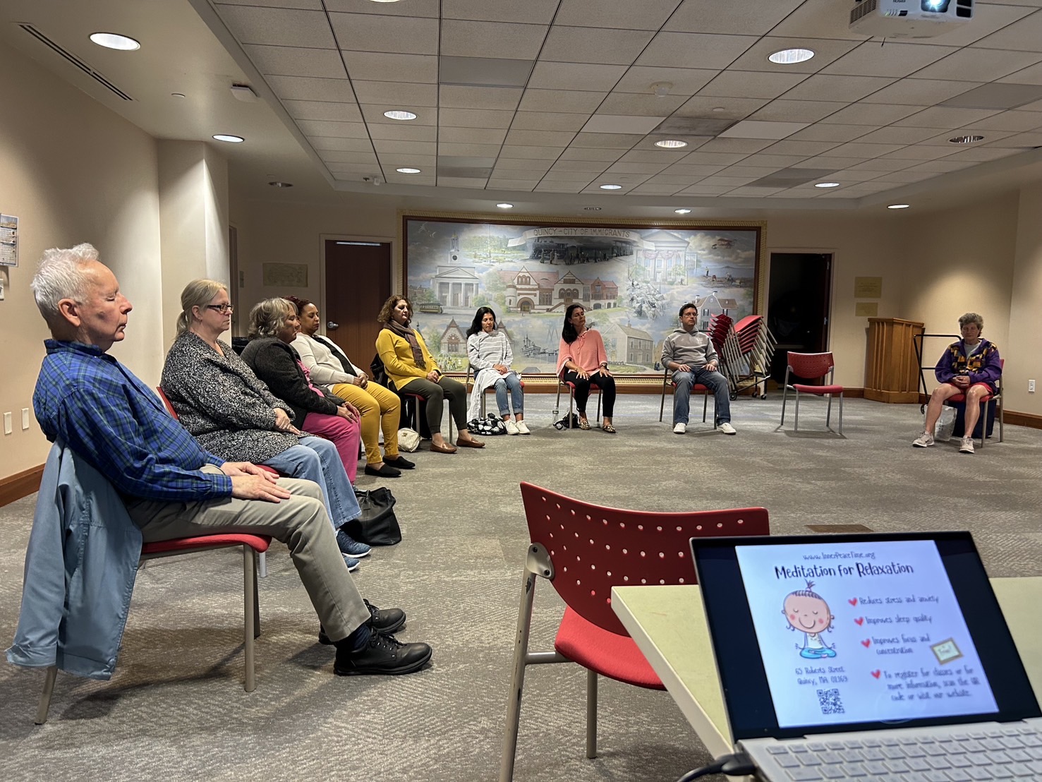 Meditation in the library