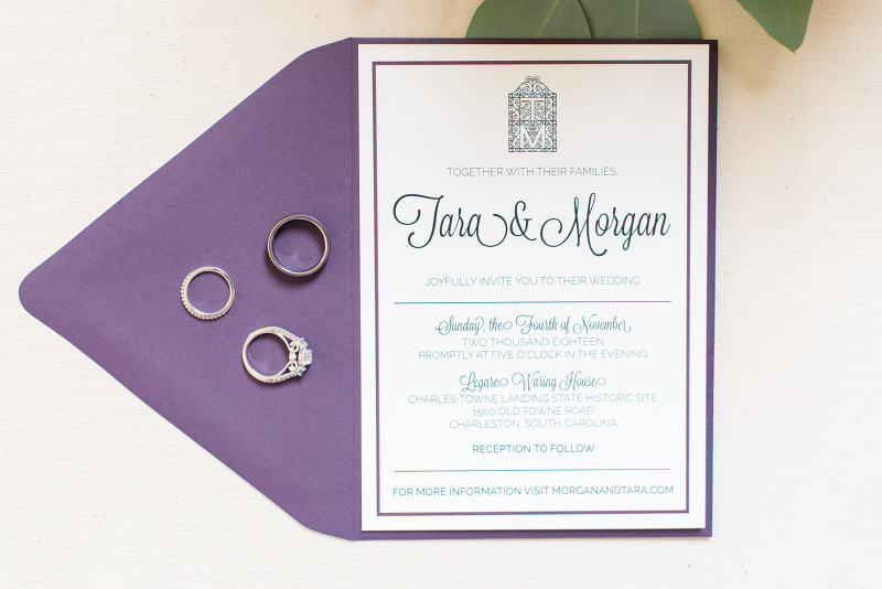Spencer Wedding Card and Rings