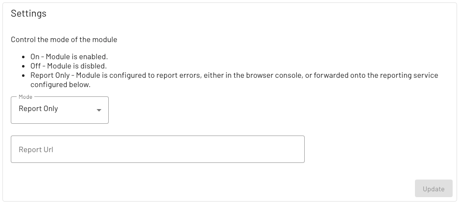 Jhoose Security Settings