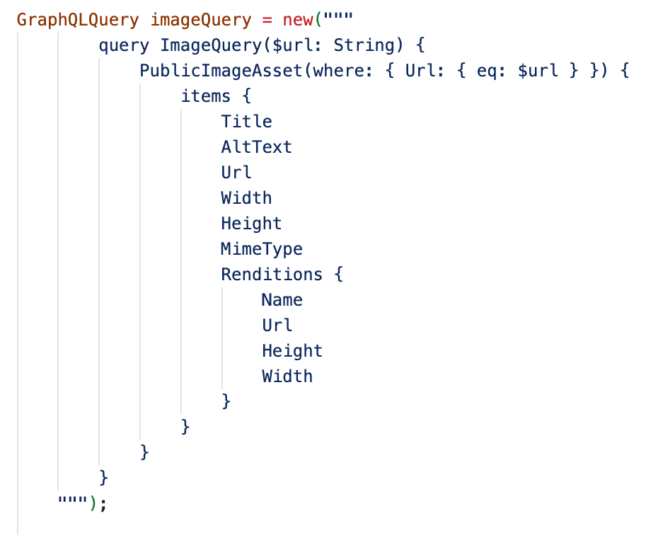 Image GraphQL Query