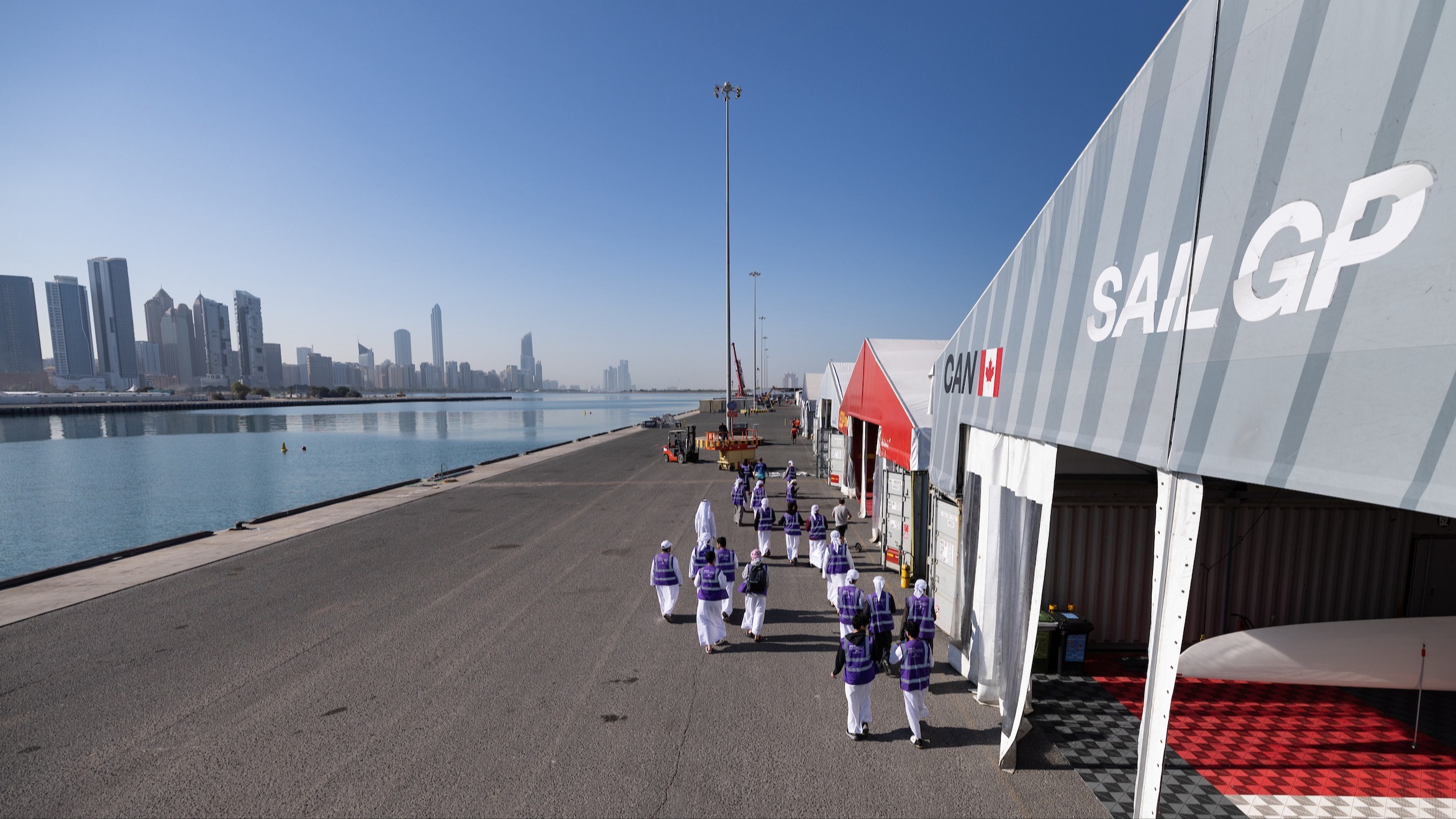 PHOTOS SailGP arrives in Abu Dhabi ahead of this weekend’s action