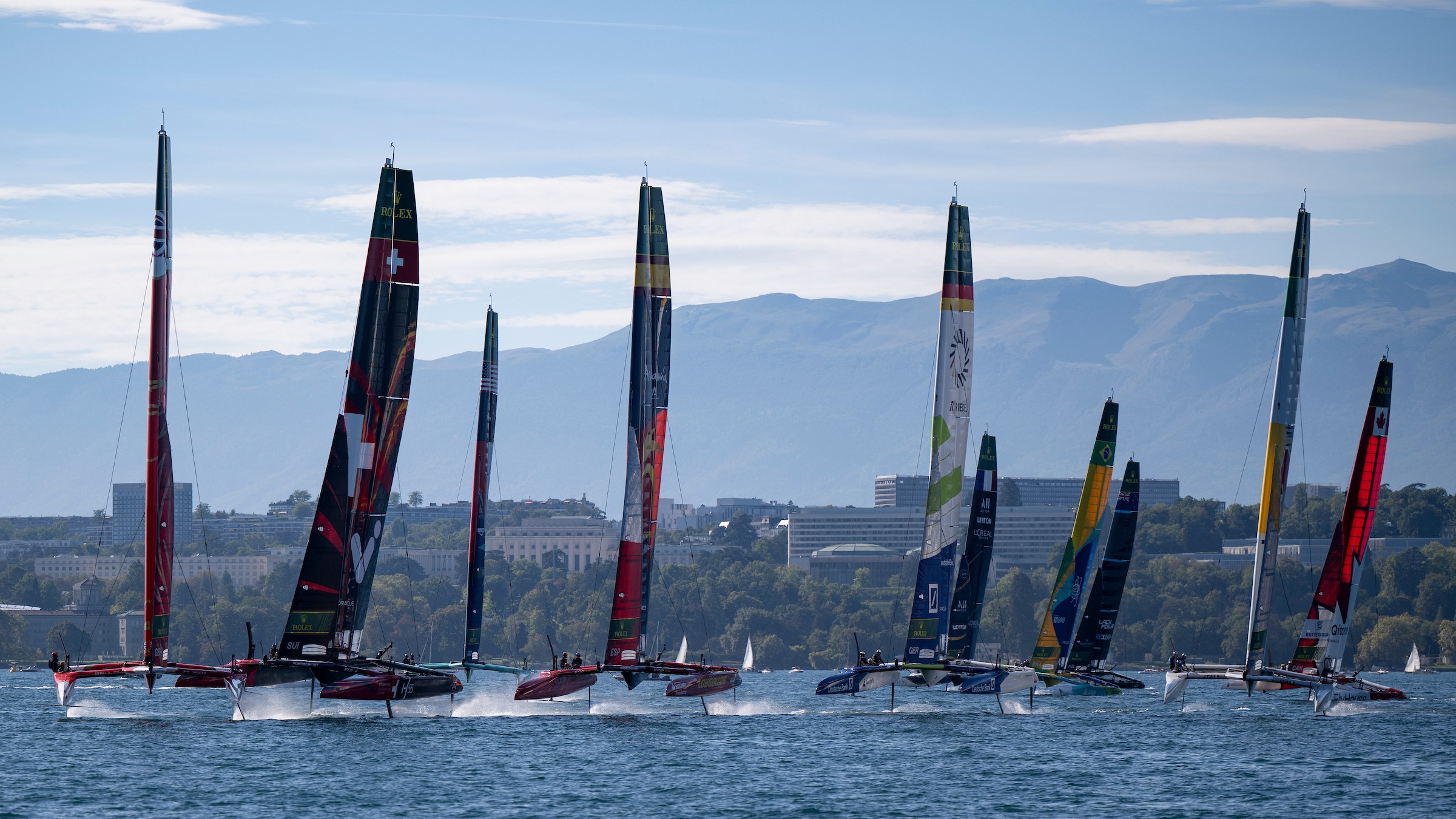 2025 Season // The F50 fleet blasting on Lake Geneva