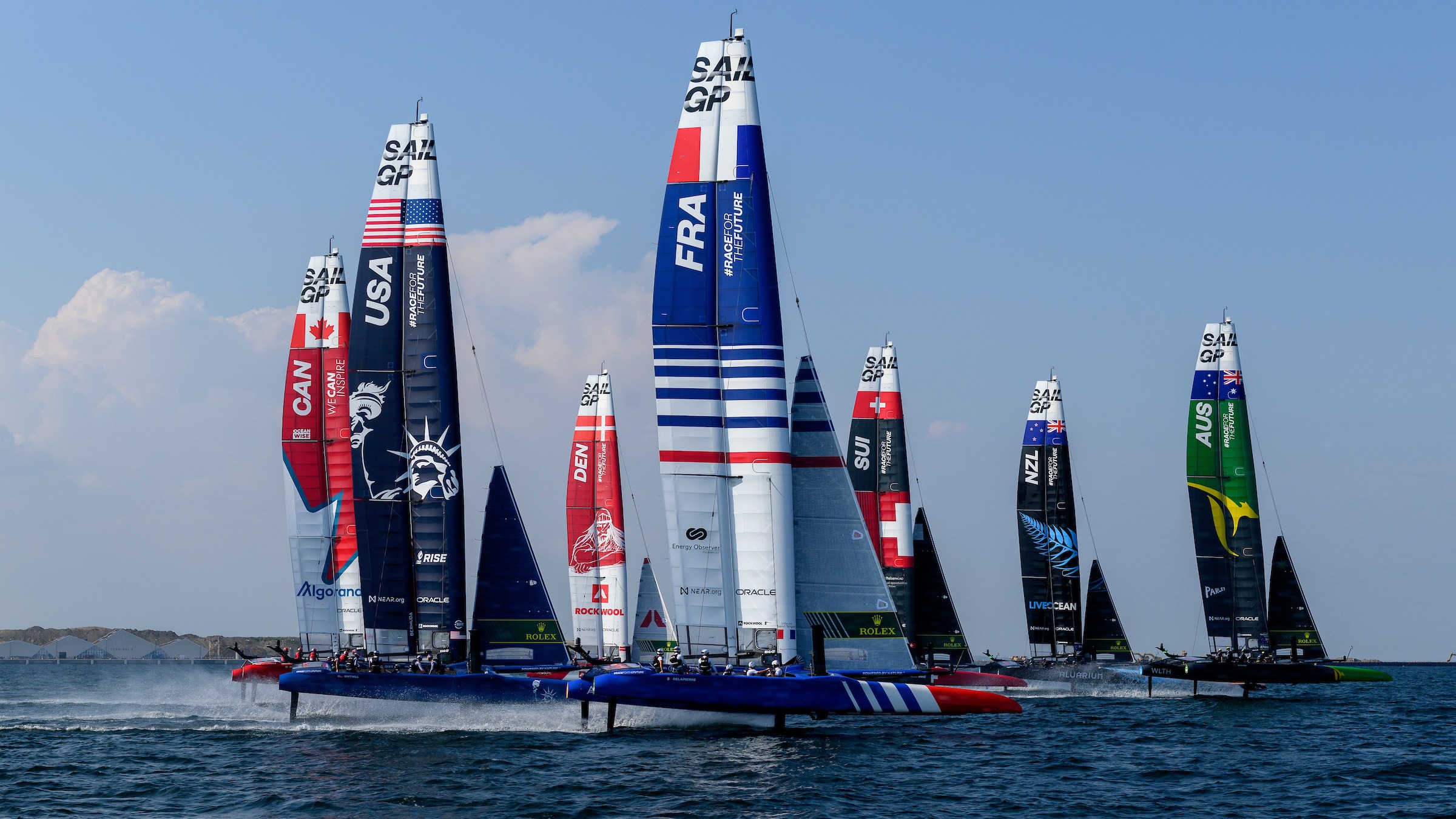 Season 3 // ROCKWOOL Denmark Sail Grand Prix // Fleet with France