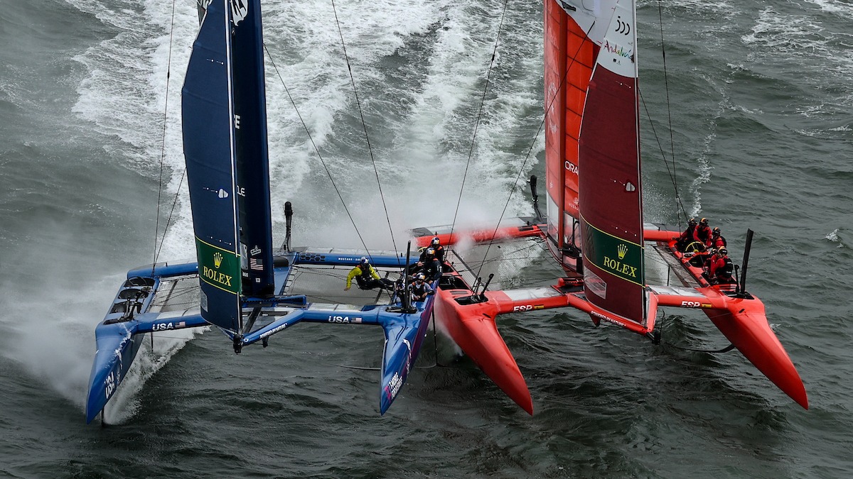 The conditions were crazy in San Francisco, with two collisions and two races abandoned on Grand Final day