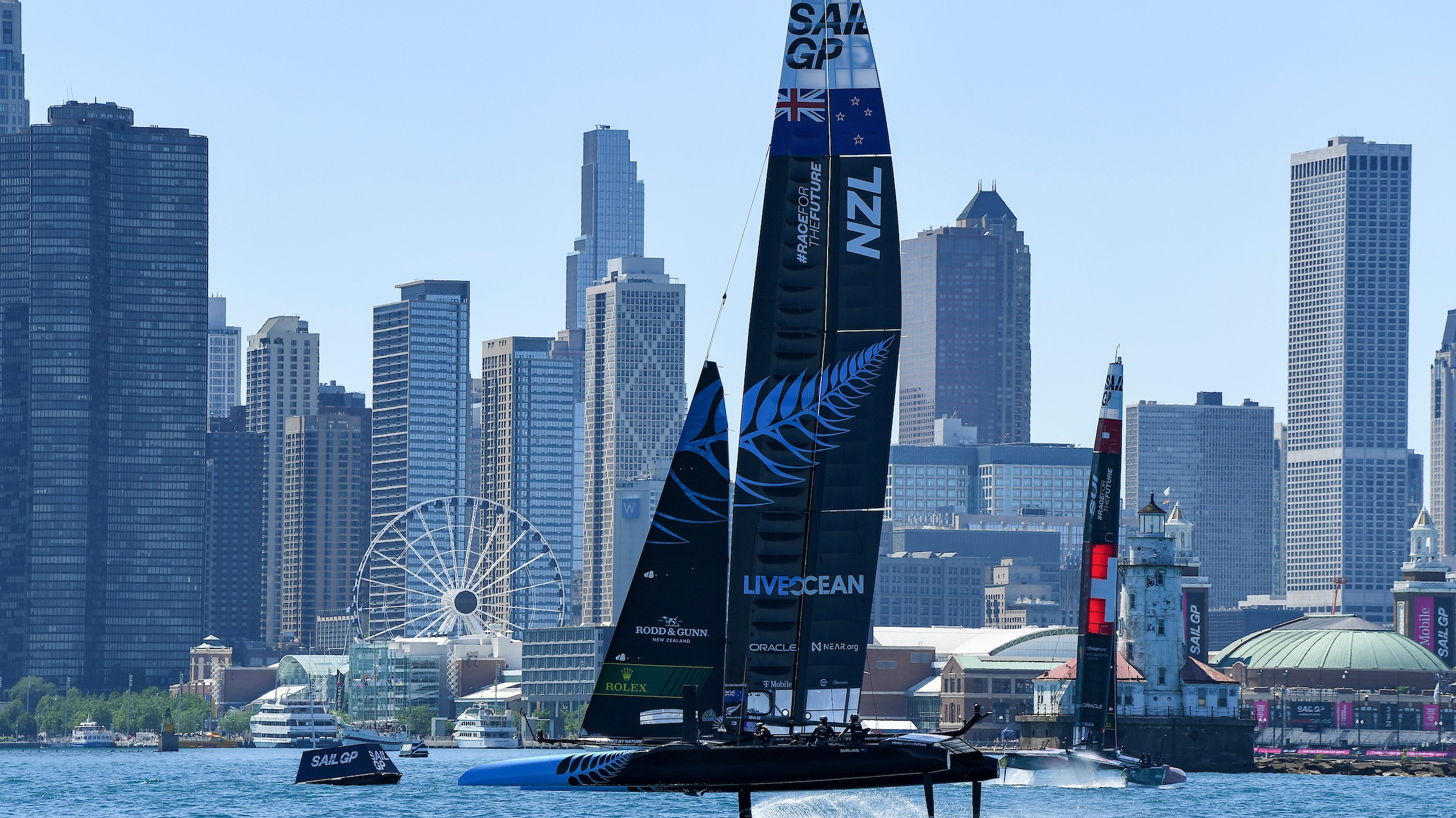 Season 3 // United States Sail Grand Prix Chicago // New Zealand in practice