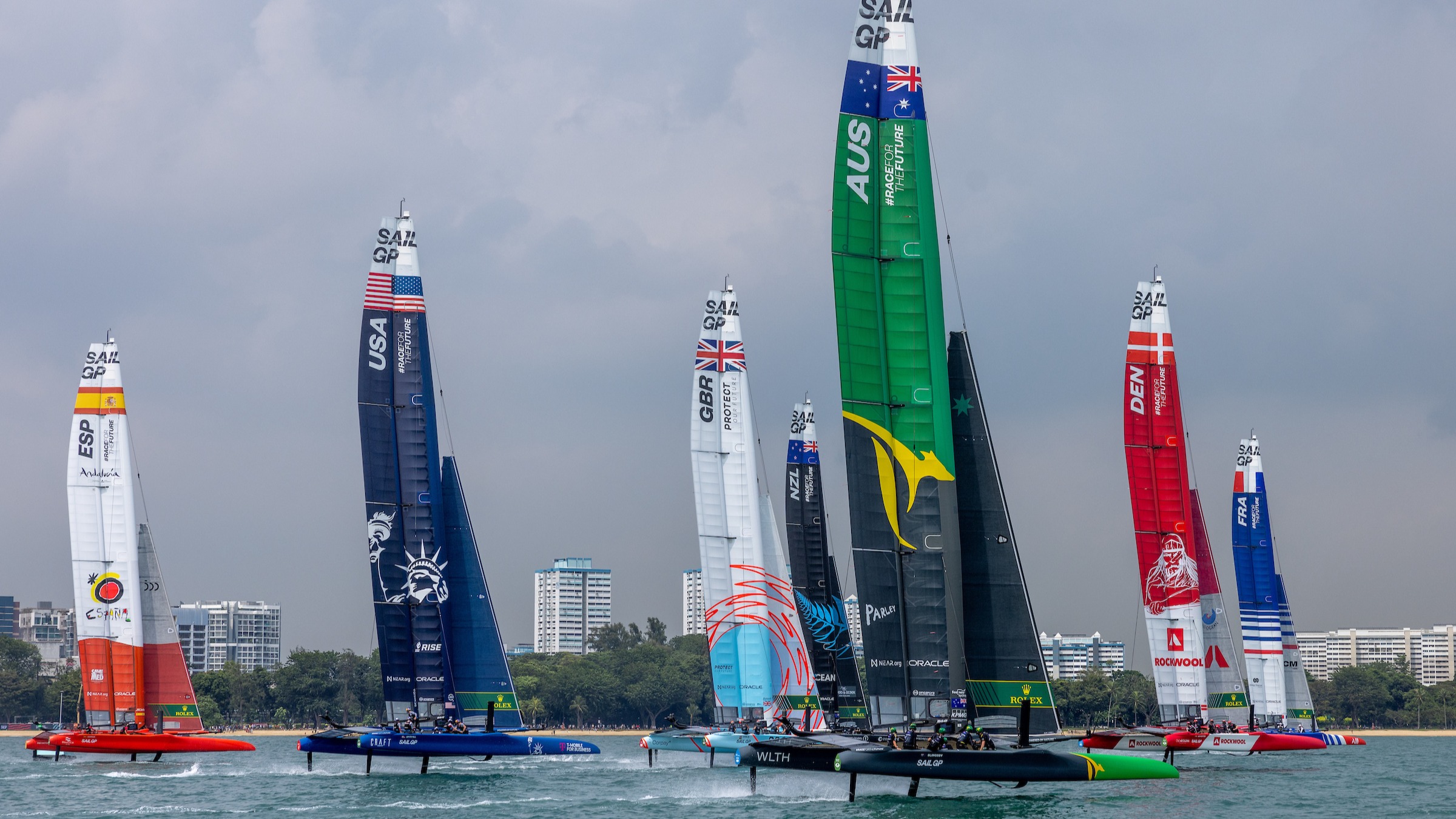 Season 3 // Singapore Sail Grand Prix // Fleet race in Singapore day 2