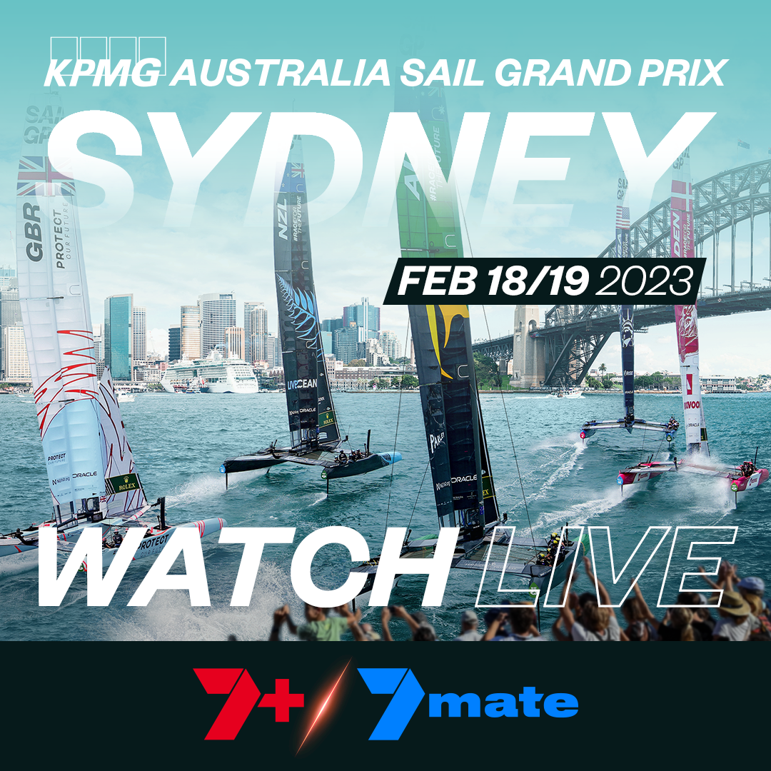 Season 3 // Australia Sail Grand Prix // Channel 7 Announcement graphic 
