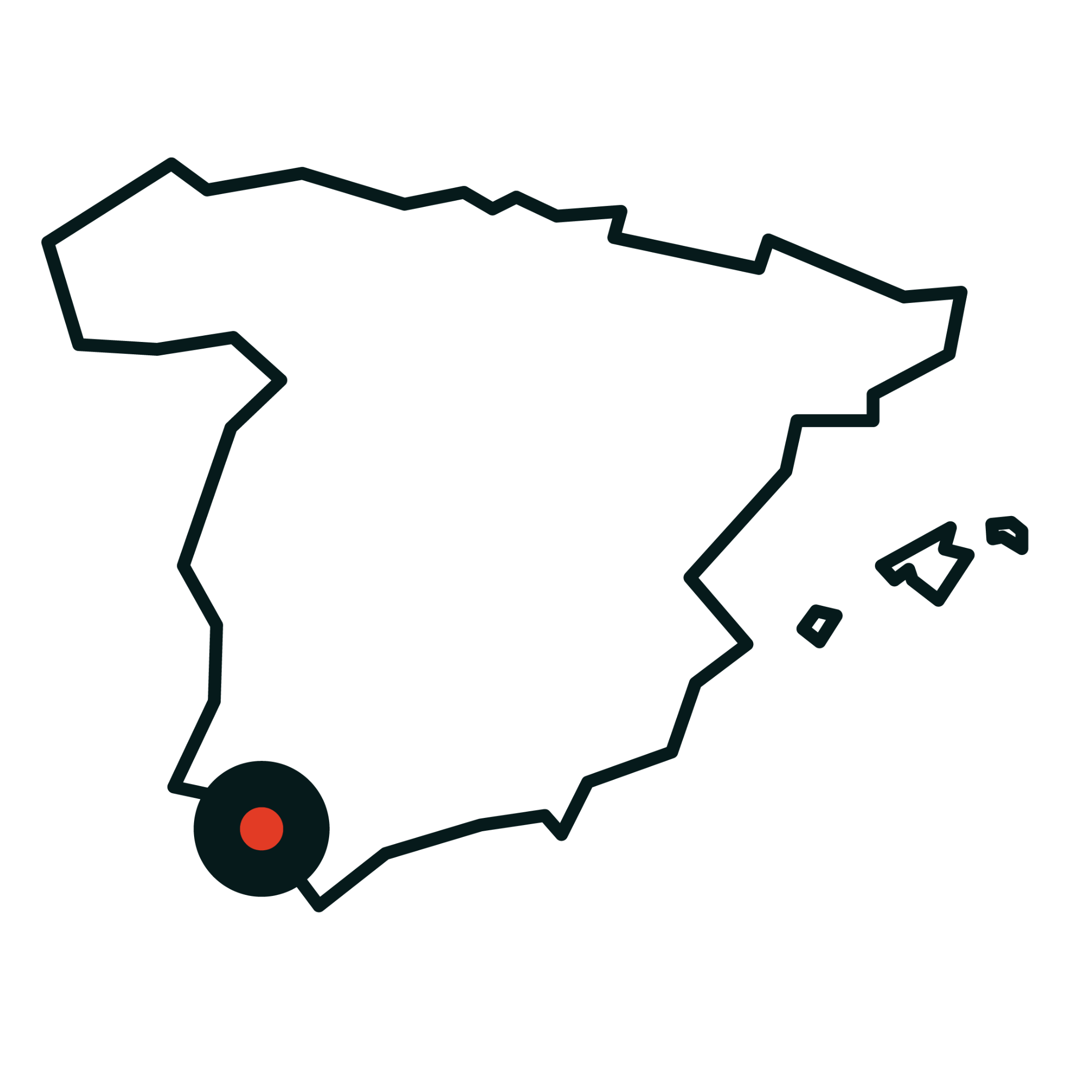 Mapa Outline Dark // Temporada 3 // Cádiz