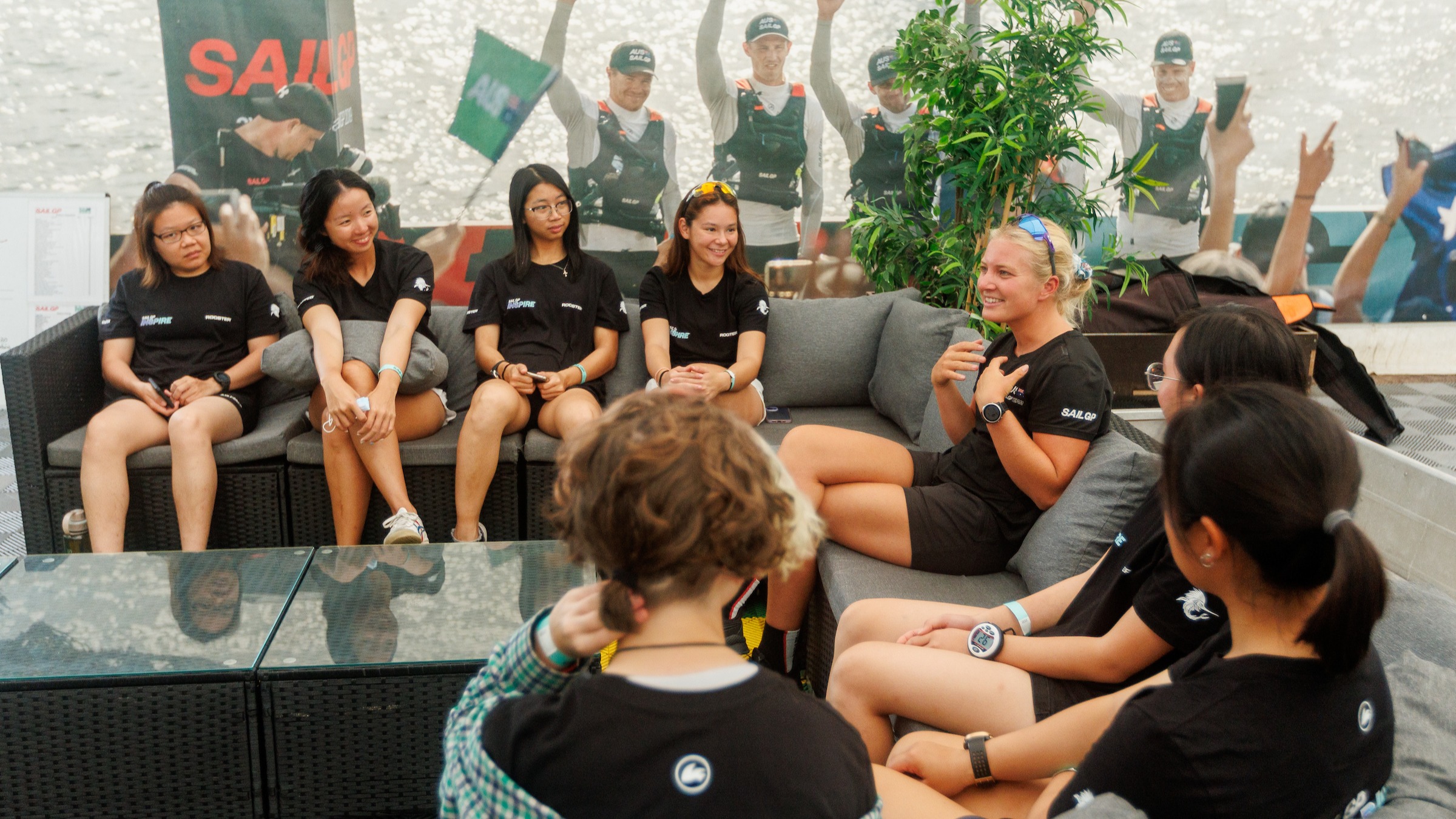 Season 3 // Singapore Sail Grand Prix // Inspire interns in Aus tent