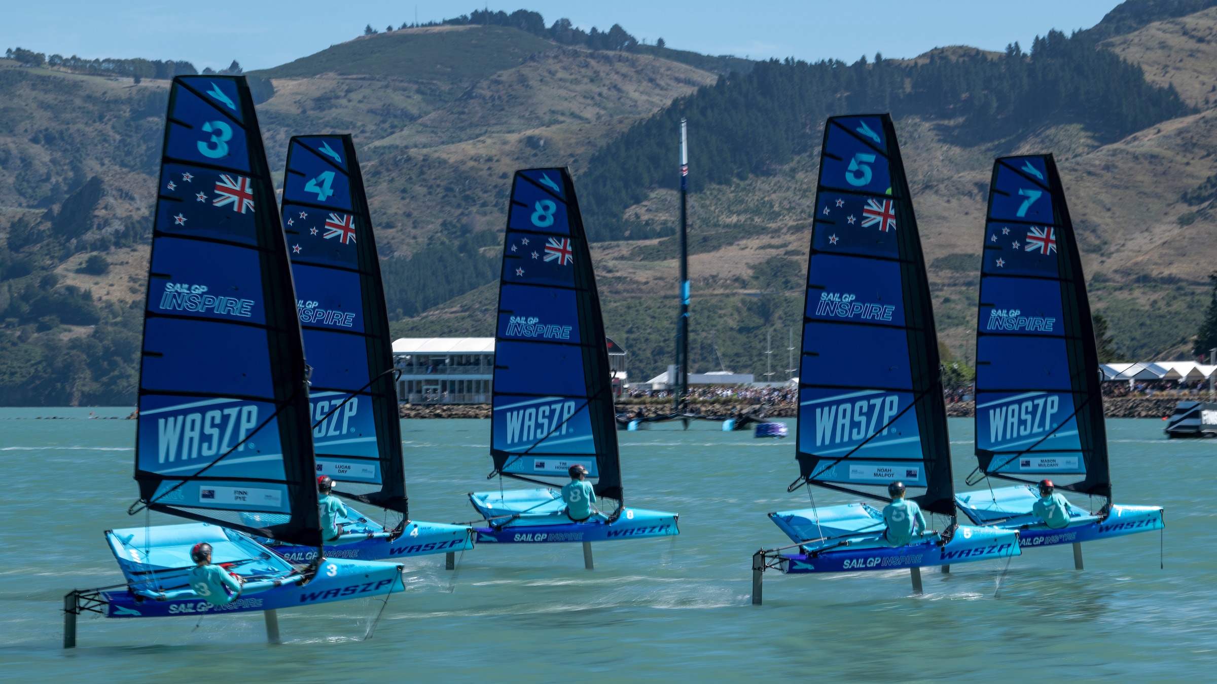 Season 3 // New Zealand Sail Grand Prix // WASZP fleet in Christchurch