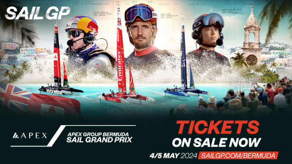  Tickets now on sale for Apex Group Bermuda Sail Grand Prix