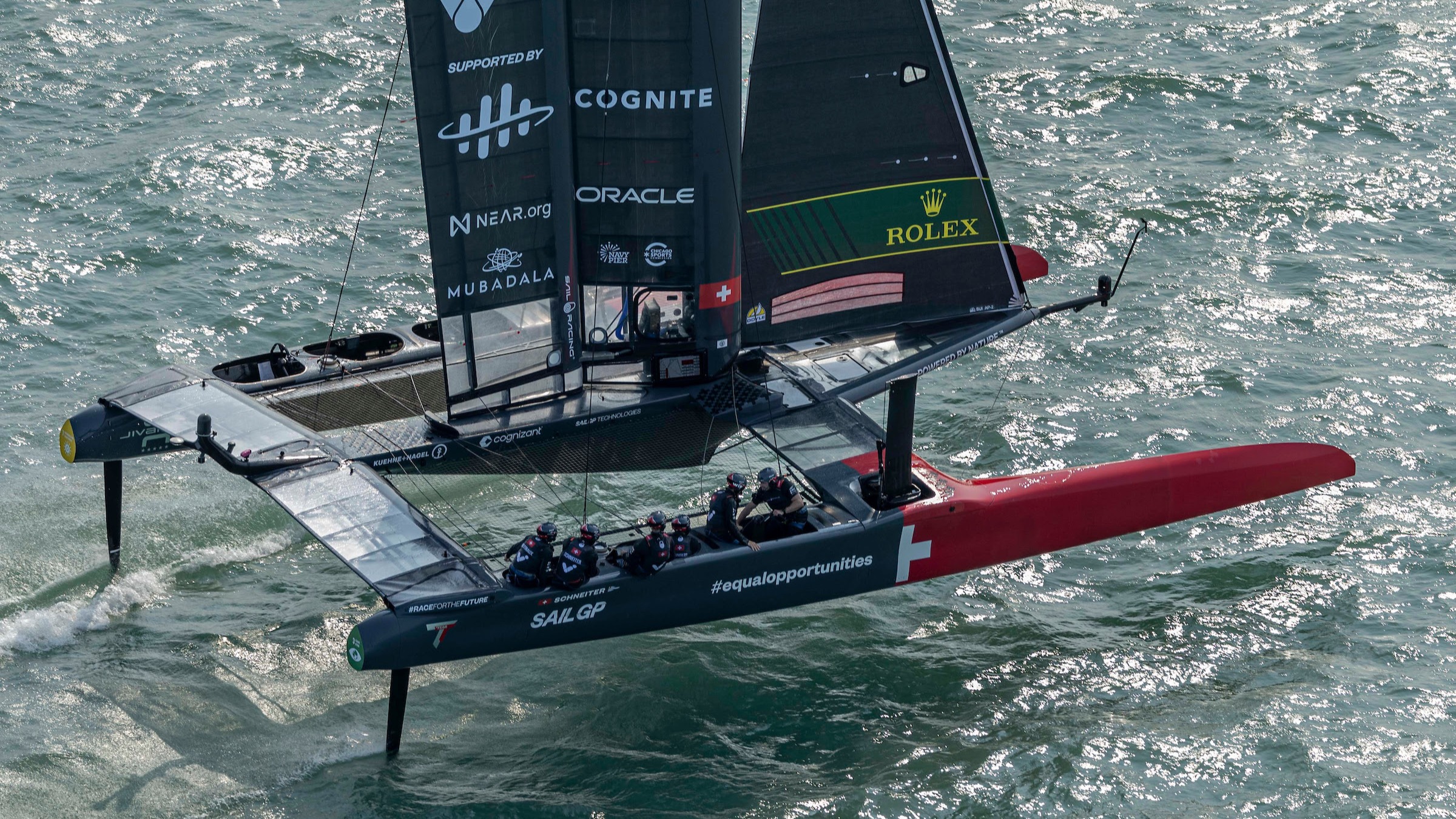 Season 4 // Switzerland SailGP Team // Switzerland F50 close up