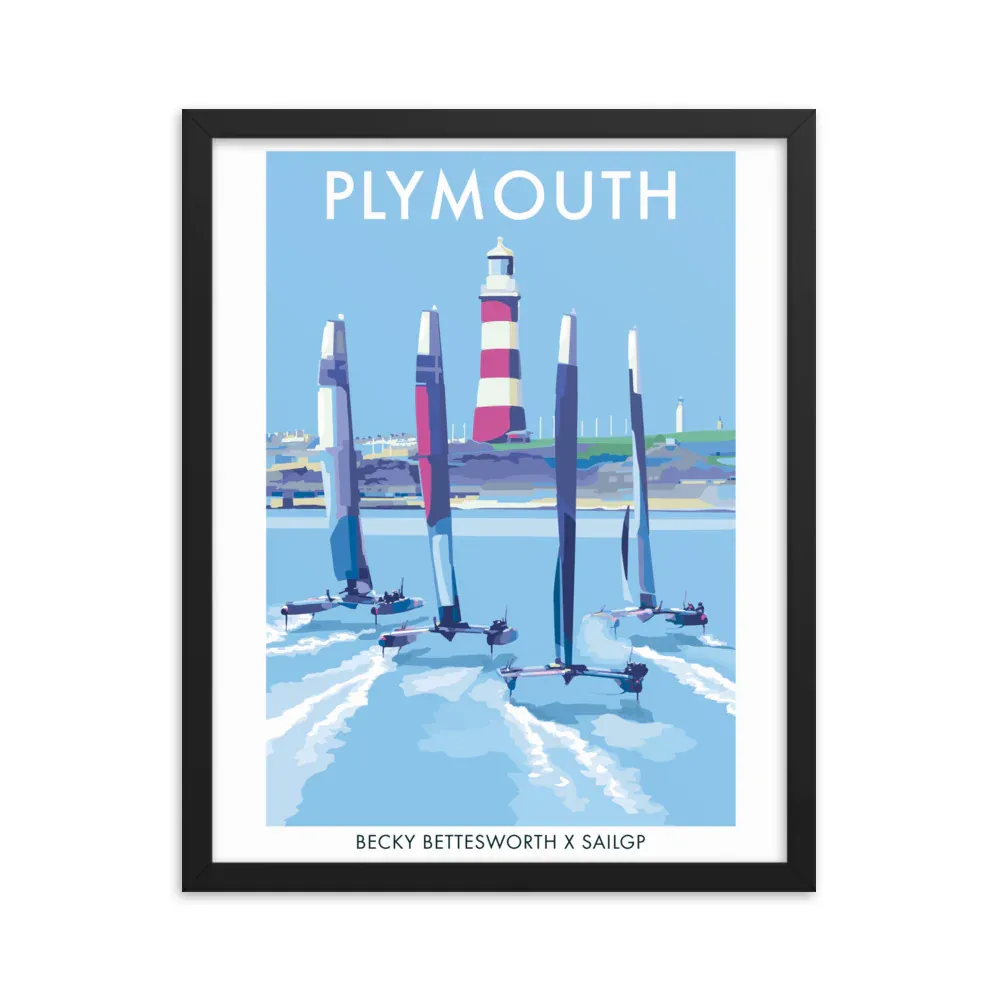 Plymouth city collection - poster