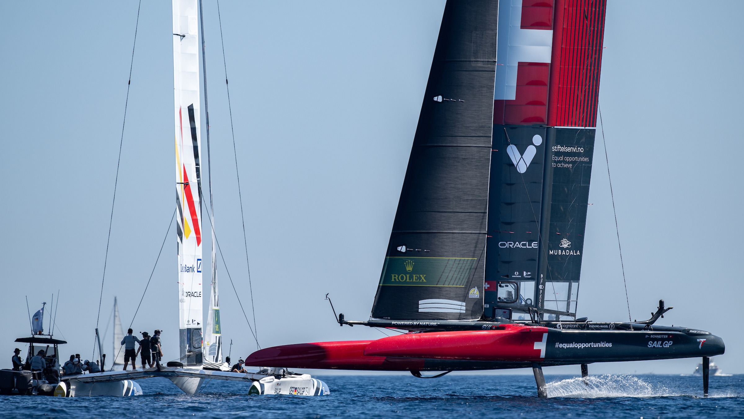 Season 4 // Germany and Switzerland F50s during training in Saint-Tropez