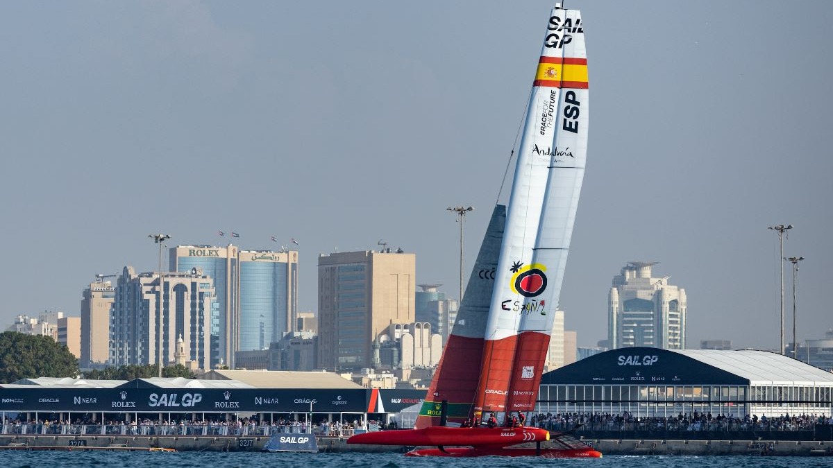 Season 3 // Dubai Sail Grand Prix // Spain on race day one 