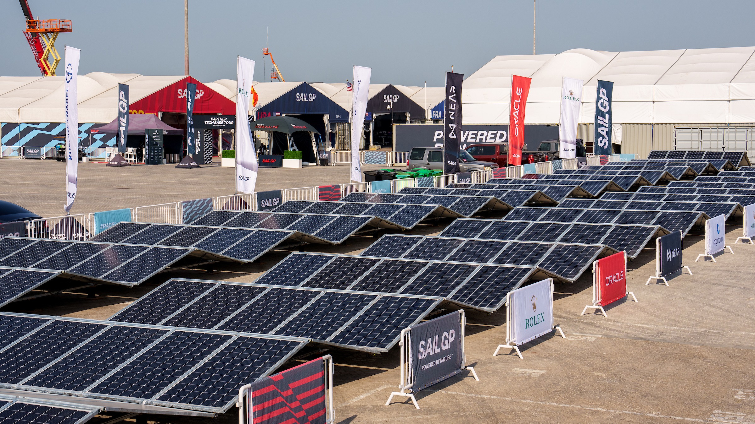 Season 3 // Aggreko's solar panels at the Dubai Sail Grand Prix 