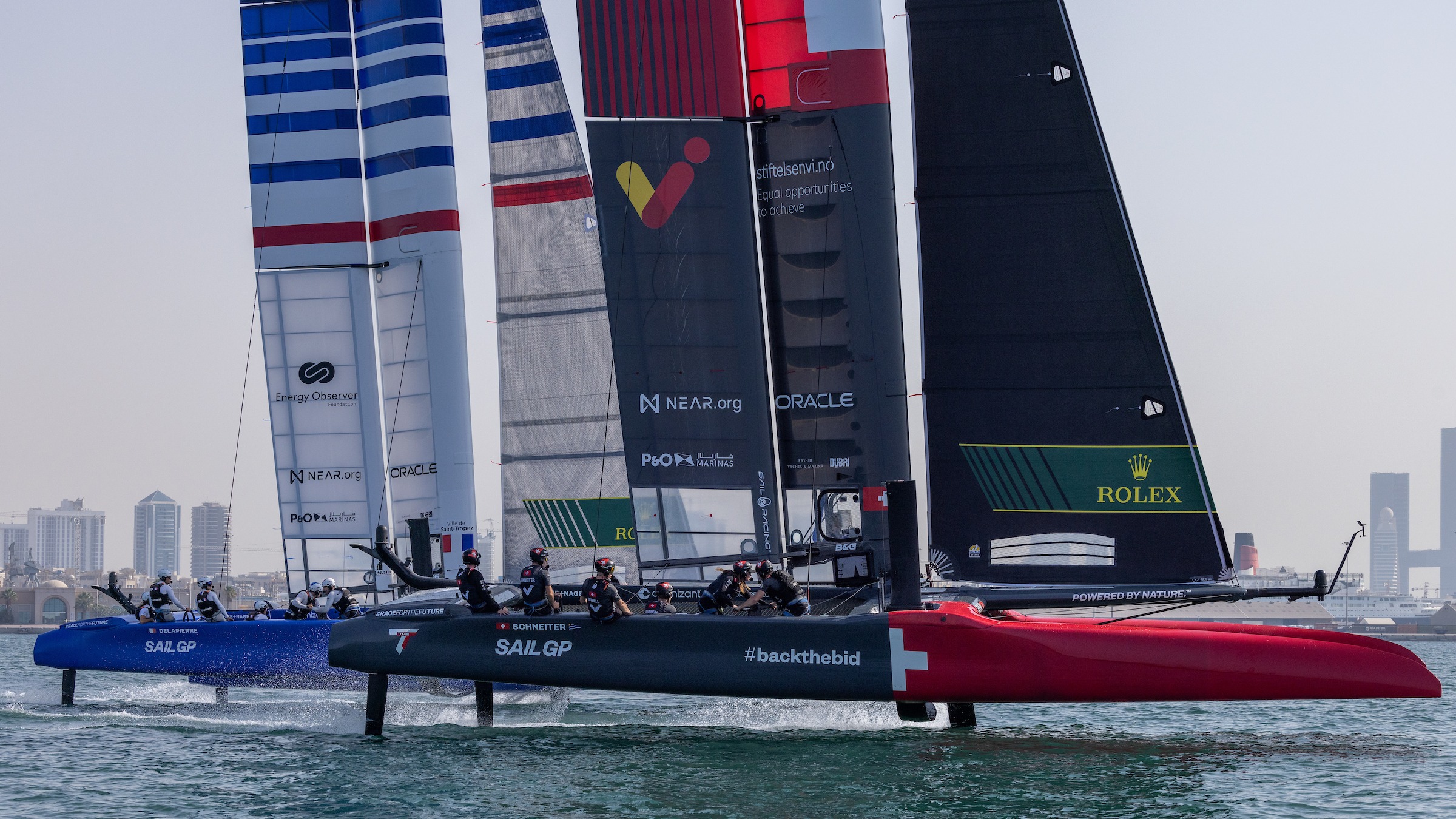 Season 3 // Dubai Sail Grand Prix // Switzerland and France in practice 