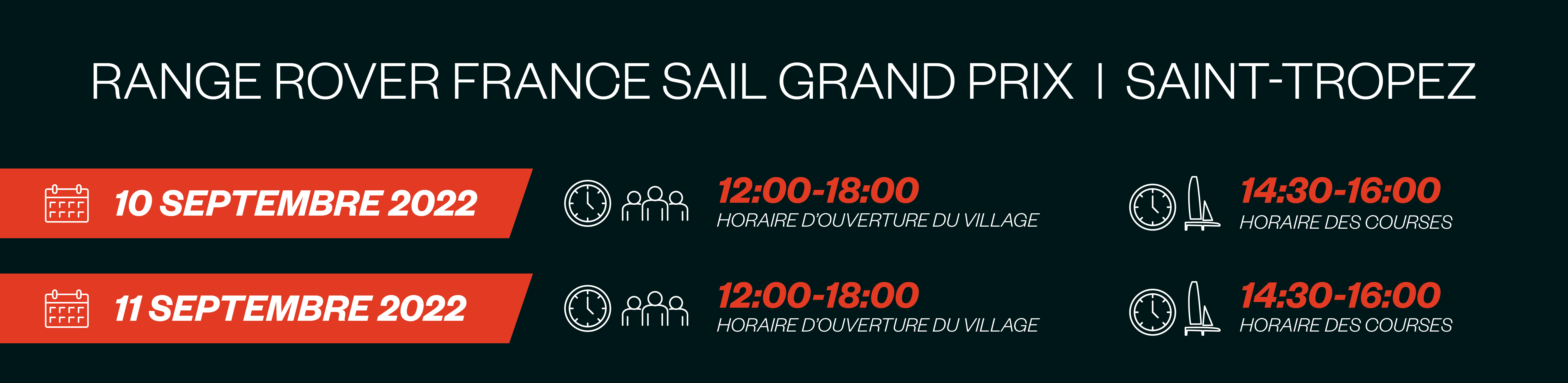 Season 3 // Range Rover France Sail Grand Prix // Race Time asset (French)