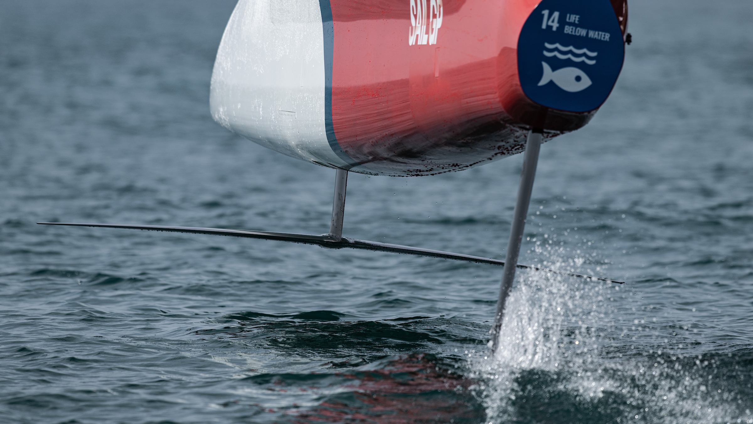 Season 4 // Close up of stowed T-Foil while testing in Cadiz 