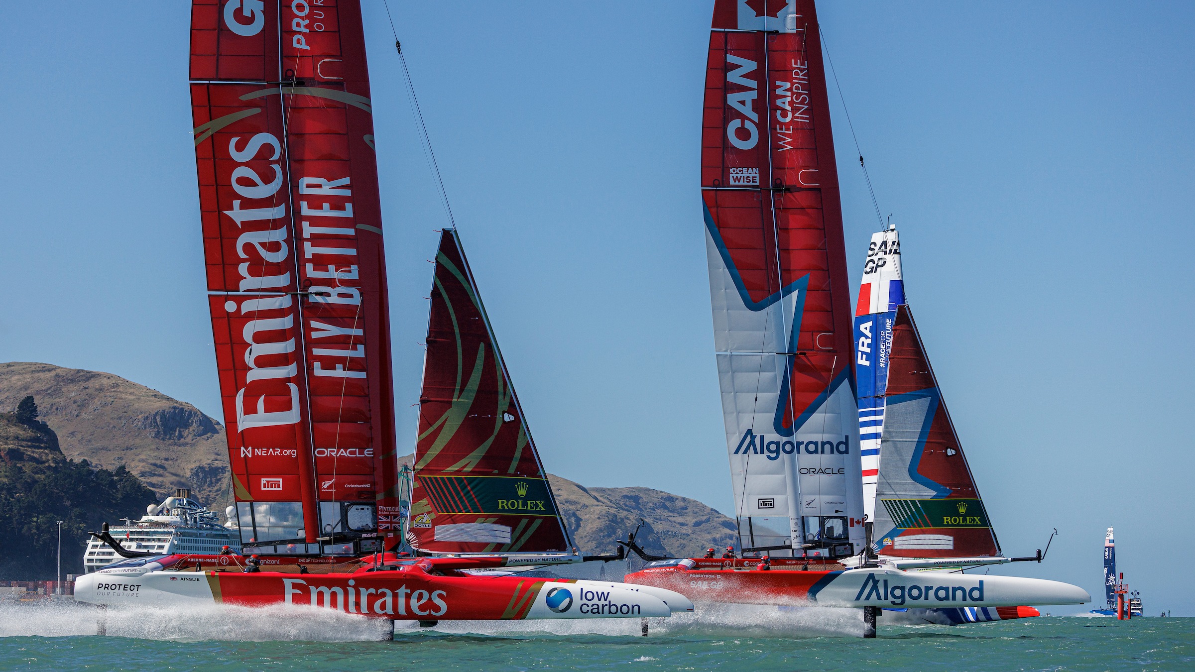 New Zealand Sail Grand Prix | Christchurch | Season 3 | Emirates GBR | Canada | Racing