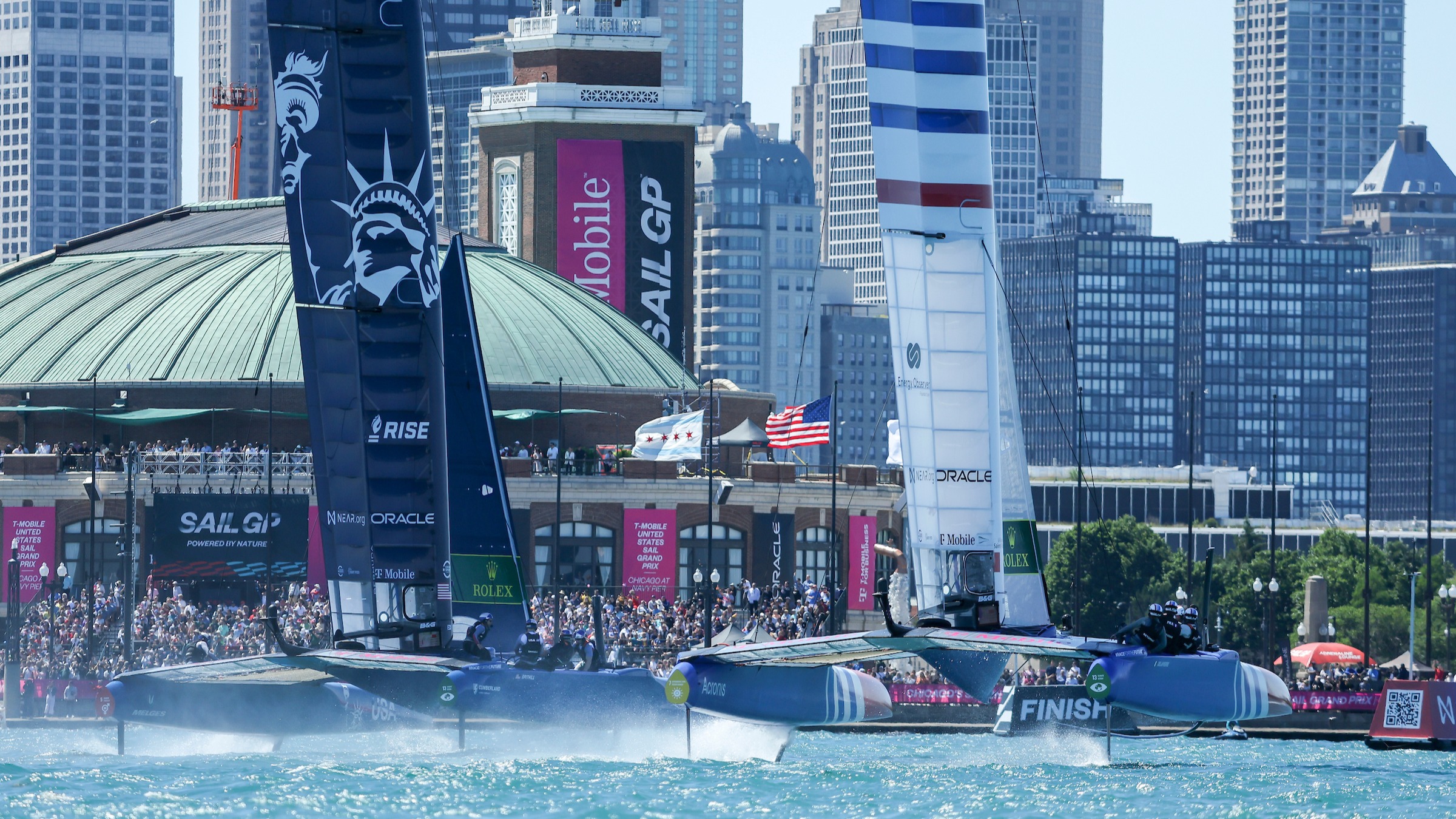 Season 4 // France SailGP Team // France and USA F50s in Chicago S3