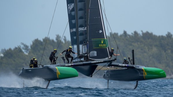 Australia's Flying roo launches in Bermuda, with new sailor Natasha Bryant joining the squad