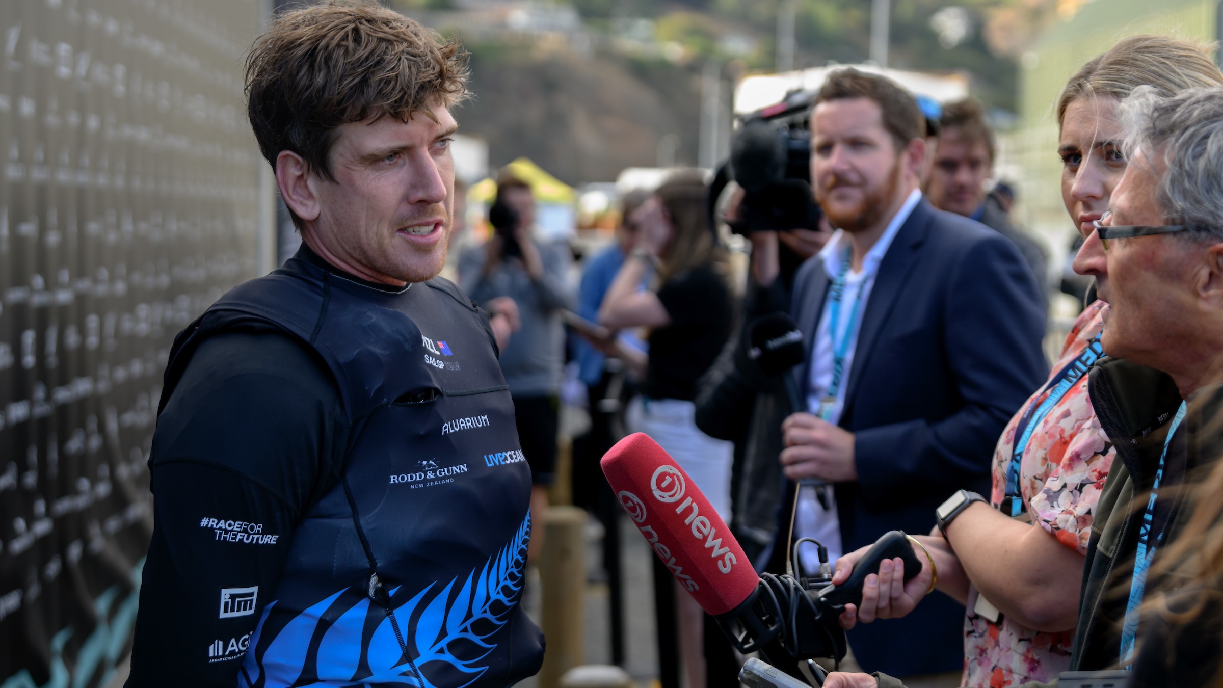 Season 4 // New Zealand driver Peter Burling talks to local media in Christchurch Mixed Zone 