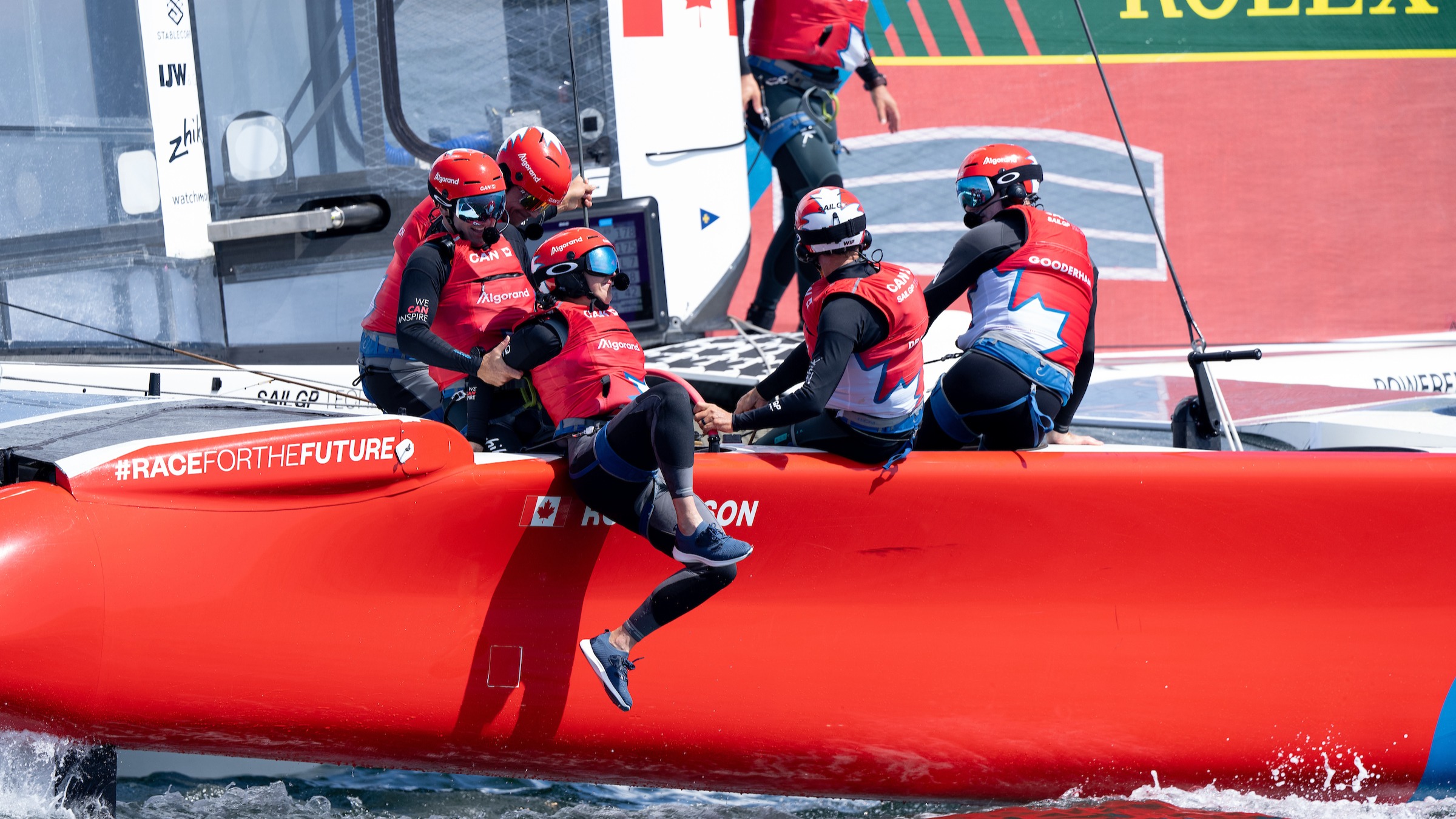 Season 3// Great Britain Sail Grand Prix // Isabella Bertold pulled back on board 