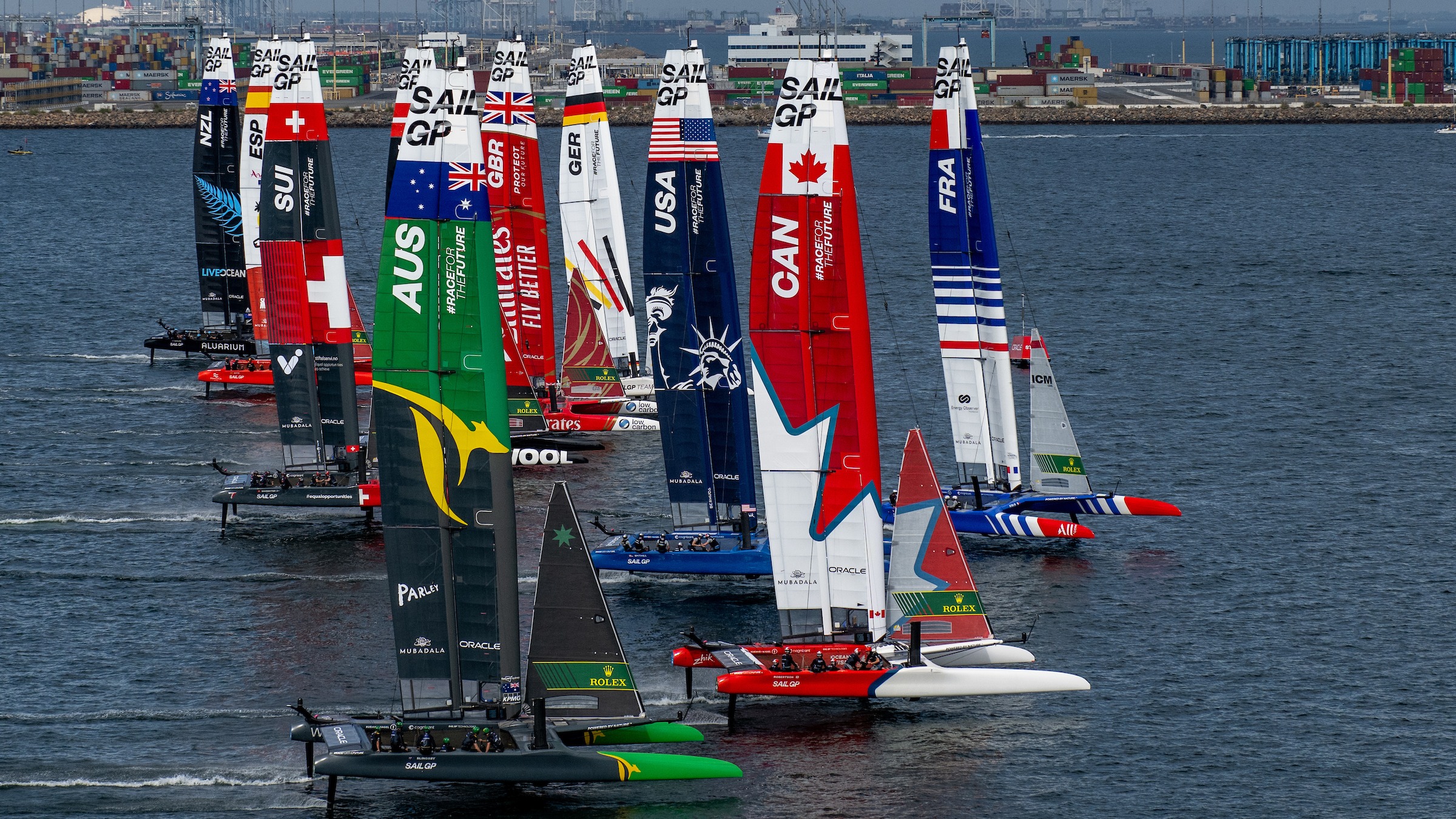 Season 4 // France SailGP Team // France leads the fleet day 1